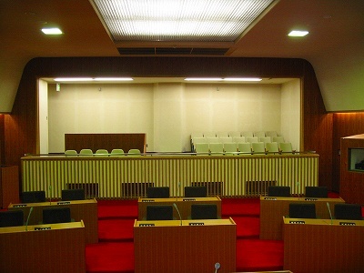 議会傍聴席の写真