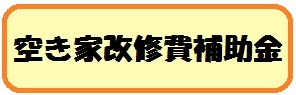 空き家改修補助金