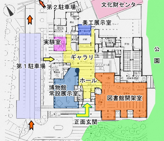 あけぼのパークたがの案内図